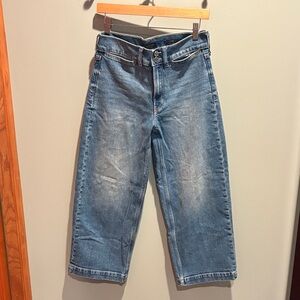 Banana Republic Blue Women's High Rise Wise Leg Crop Jeans